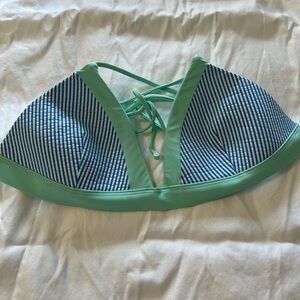 Southern Tide Aqua and Blue Bikini Top